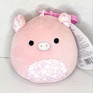 🐣 PETER 🐷 Pink Pig Floral Belly Clip Easter 2023 Original Squishmallow ☆》NWT《☆